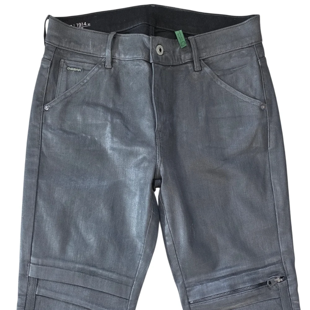 G-Star Raw 1914 3D Skinny Casual Jean Coated Black Womens 29/30 - Picture 5 of 12